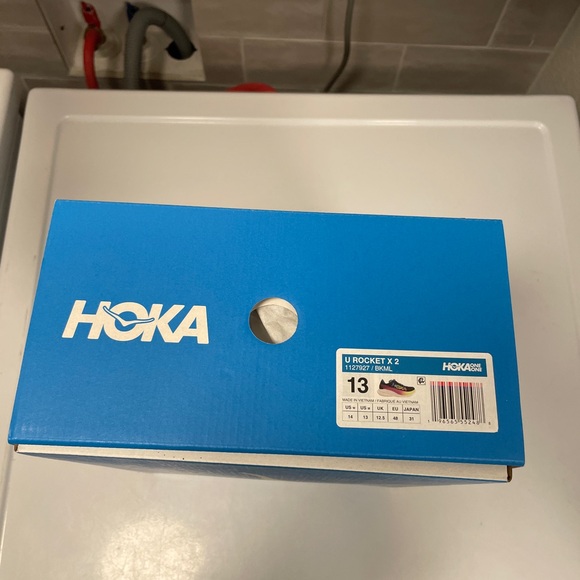 Size 13 - Hoka Rocket X 2 Men’s Running Shoes Black/Multi - Picture 3 of 9